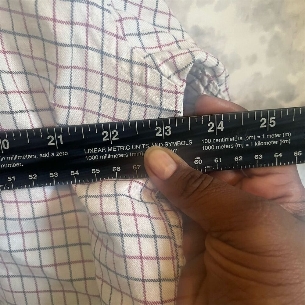 Tommy Hilfiger Men's Check Button-Up Shirt Multicolor Size M - Picture 7 of 7